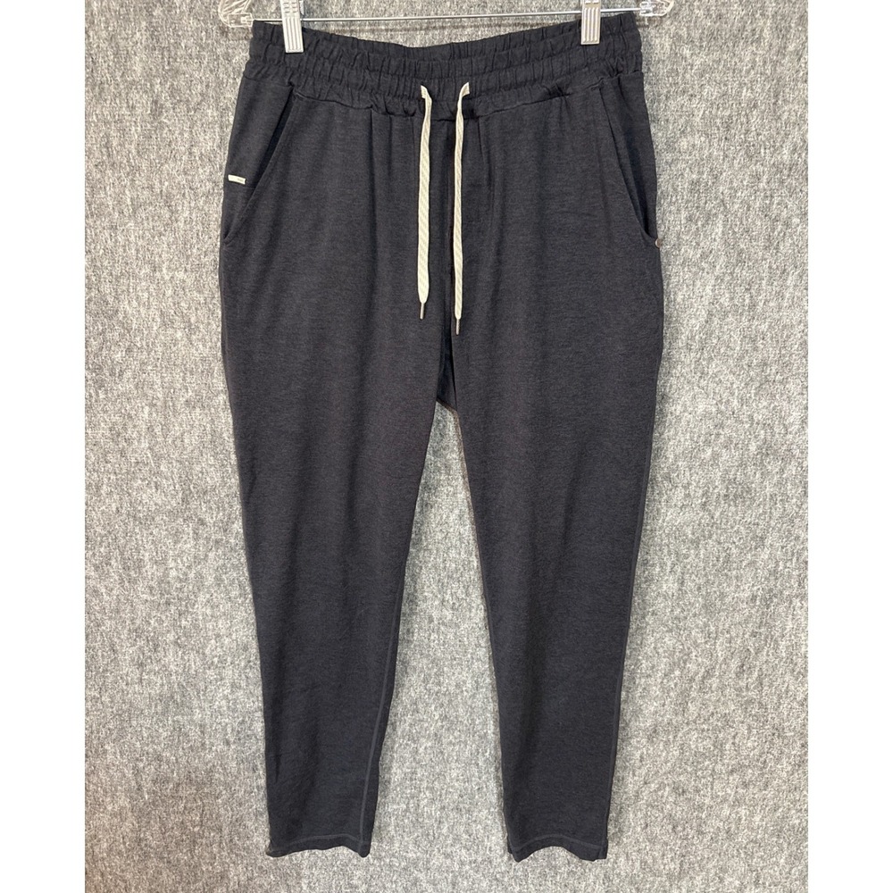 Vuori Performance Joggers Charcoal Heather Gray Elastic Waist Athletic Pants